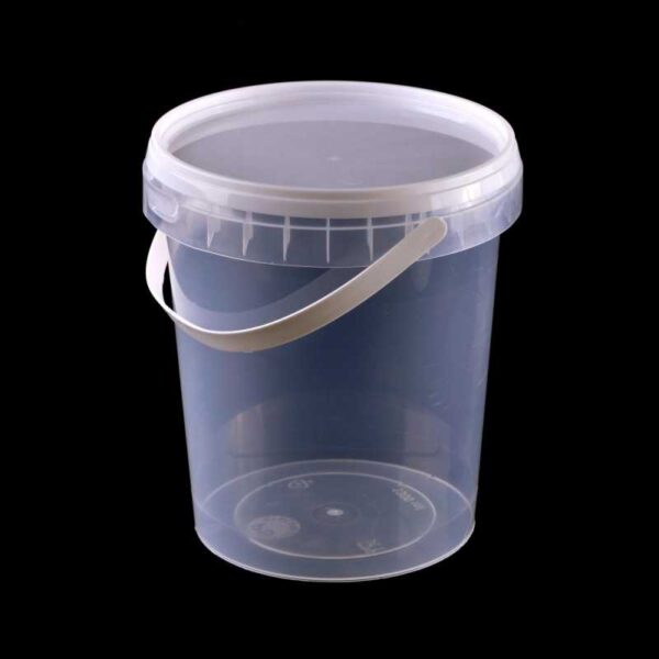 Vedro s rúčkou, transparentné, 1180ml
